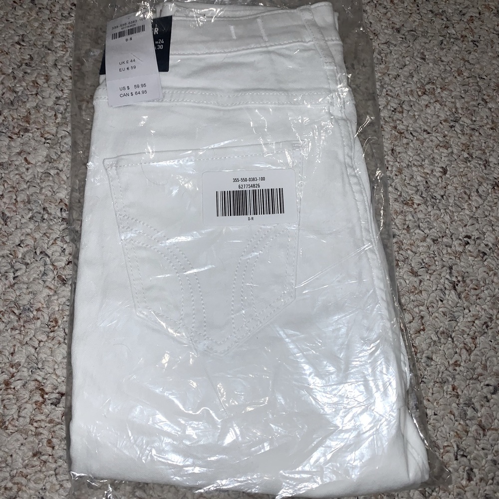 White ripped jeans